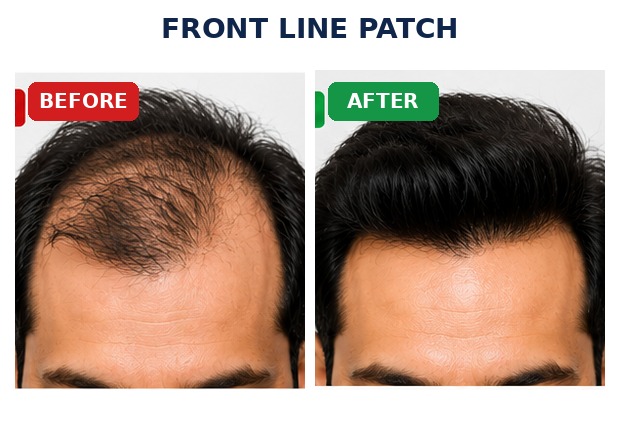 Front Line Patch before and after